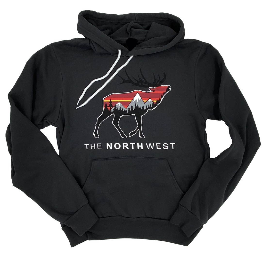 The NORTH West Sunrise Elk Hoodie